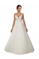 Tulle & Lace Chapel Train Spaghetti Straps Ball Gown Boho Wedding Dress Armadale