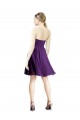 Soft Chiffon Knee Length Sweetheart Purple A-Line Bridesmaid Dress Armadale