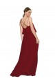 Chiffon Criss Cross Open Back Long Spaghetti Straps A-Line Bridesmaid Dress Armadale