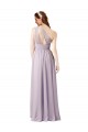 Chiffon Long Floor Length One Shoulder A-Line Bridesmaid Dress Armadale