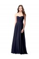 Soft Chiffon Open Back Long Sweetheart A-Line Evening Dress / Bridesmaid Dress Armadale