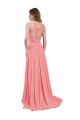 Chiffon Criss Cross Back Long Halter Neck A-Line Bridesmaid Dress / Evening Dress Armadale