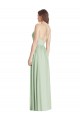 Soft Chiffon Criss Cross Back Long Spaghetti Straps A-Line Semi Formal Evening Dress / Bridesmaid Dress Armadale