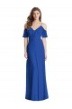 Soft Chiffon V-Back Long Spaghetti Straps Trumpet Semi Formal Evening Dress / Bridesmaid Dress Armadale