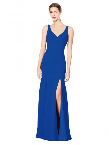 Chiffon Low Back Long Sweetheart Sheath Bridesmaid Dress / Evening Dress Armadale