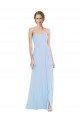 Soft Chiffon Long Sweetheart Light Sky Blue A-Line Formal Dress / Bridesmaid Dress Armadale