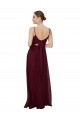 Soft Chiffon Keyhole Back Long Scoop Neck A-Line Bridesmaid Dress Armadale