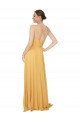 Chiffon Open Back Long V-Neck A-Line Bridesmaid Dress / Evening Dress Armadale