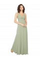 Chiffon V-Back Long V-Neck A-Line Bridesmaid Dress / Evening Dress Armadale