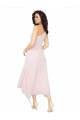 Soft Chiffon Midi Length One Shoulder A-Line High Low Bridesmaid Dress Armadale