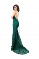 Lace Open Back Long V-Neck Mermaid Black Tie Evening Gown / Prom Dress / Bridesmaid Dress Armadale
