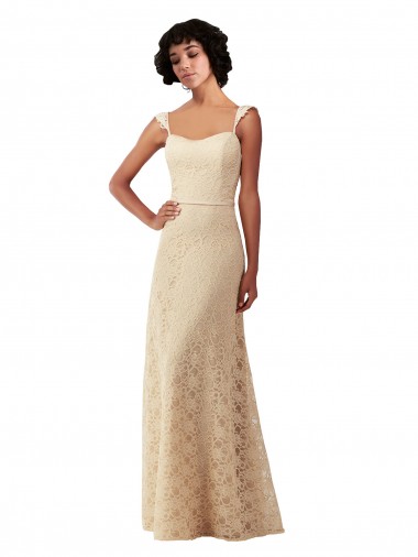 Lace Long Sweetheart A-Line Bridesmaid Dress Armadale