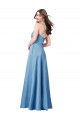 Satin Criss Cross Back Long Spaghetti Straps Sheath Formal Evening Gown / Prom Dress / Bridesmaid Dress Armadale
