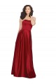 Satin Long Strapless A-Line Prom Dress / Bridesmaid Dress Armadale