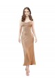 Silk like Satin Low Back Midi Length Cowl Neck Sheath Formal Evening Gown / Prom Dress / Bridesmaid Dress Armadale