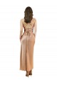 Silk like Satin Low Back Midi Length Cowl Neck Sheath Formal Evening Gown / Prom Dress / Bridesmaid Dress Armadale