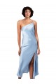 Silk like Satin Midi Length One Shoulder A-Line Formal Evening Gown / Prom Dress / Bridesmaid Dress Armadale