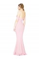 Stretch Crepe Low Back Long Strapless Pink A-Line Formal Evening Gown / Prom Dress / Bridesmaid Dress Armadale