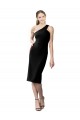 Stretch Crepe Cocktail Length One Shoulder Sheath Formal Evening Gown / Prom Dress / Bridesmaid Dress Armadale