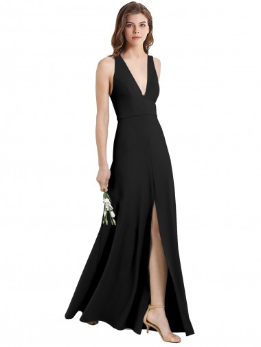 Stretch Crepe Long Halter Neck Sheath Formal Evening Gown / Prom Dress / Bridesmaid Dress Armadale