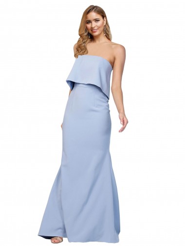 Stretch Crepe Low Back Long Strapless A-Line Formal Dress / Bridesmaid Dress Armadale