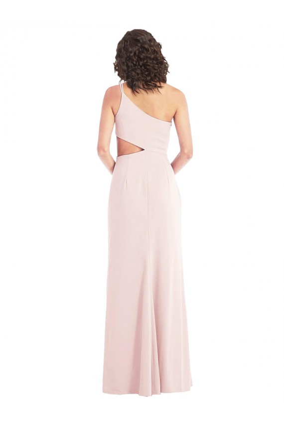 Stretch Crepe Long One Shoulder Pink Trumpet Formal Evening Gown / Prom Dress / Bridesmaid Dress Armadale