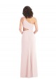 Stretch Crepe Long One Shoulder Pink Trumpet Formal Evening Gown / Prom Dress / Bridesmaid Dress Armadale