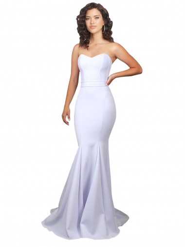 Stretch Crepe Long Sweetheart Mermaid Beach Wedding Dresses Armadale