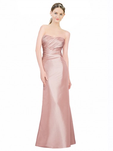 Stretch Satin Low Back Long Sweetheart A-Line Formal Evening Gown / Prom Dress / Bridesmaid Dress Armadale