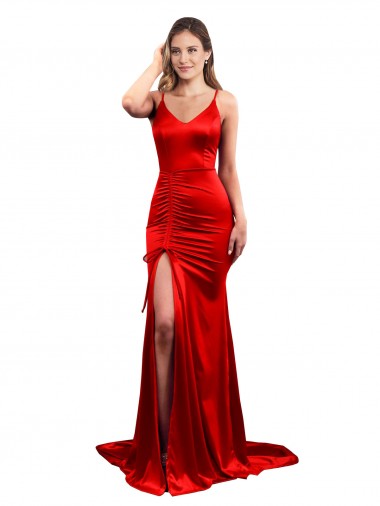 Stretch Satin Low Back Long Sweetheart Mermaid Evening Dress / Bridesmaid Dress Armadale