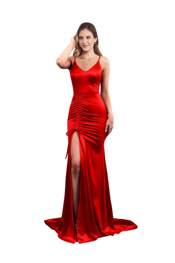 Stretch Satin Low Back Long Sweetheart Mermaid Evening Dress / Bridesmaid Dress Armadale