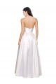 Stretch Satin Low Back Long Strapless A-Line Formal Evening Gown / Prom Dress / Bridesmaid Dress Armadale