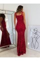 Velvet Sequin Long Square Neck Sheath Prom Dress Armadale